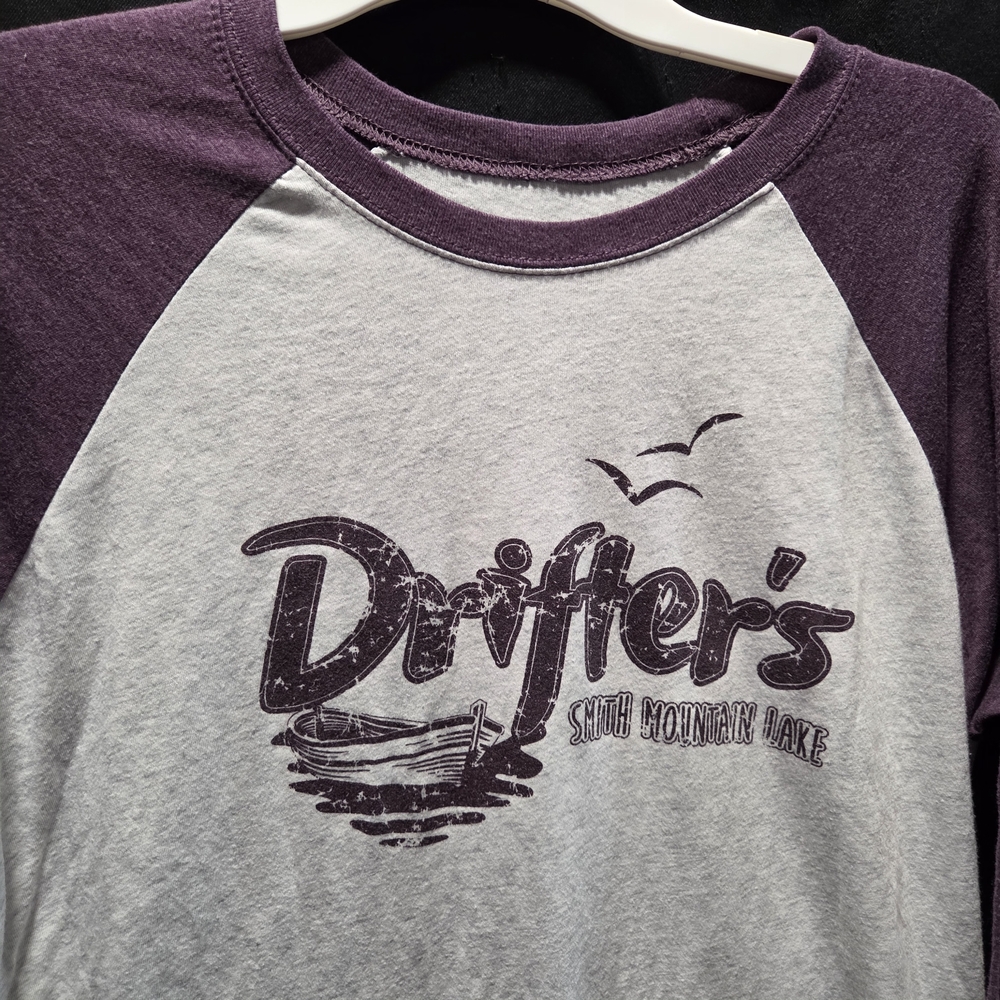Drifter's SML Virginia Raglan 3/4 Sleeve Baseball Tee Smith Mountain Lake M/L